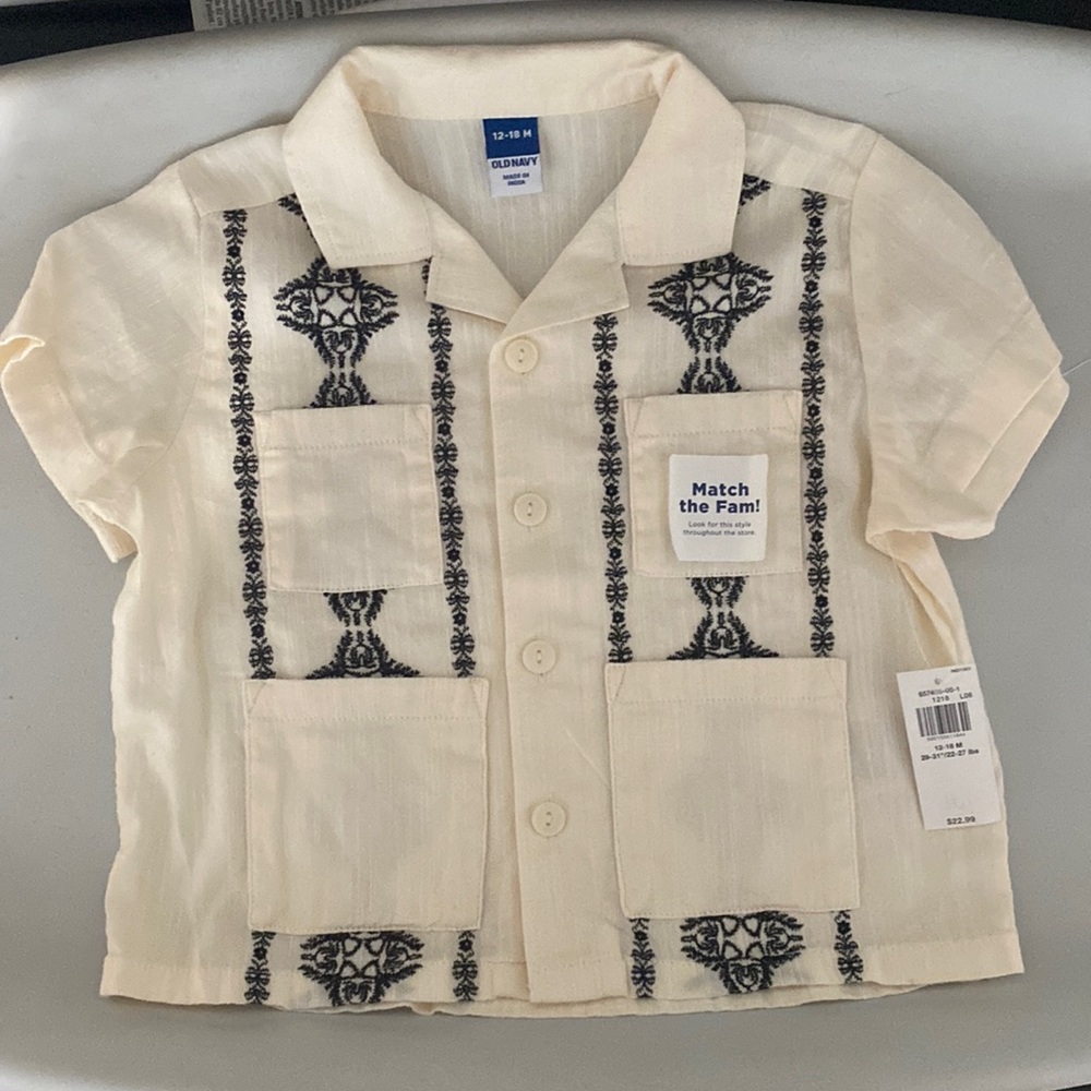Toddler Linen Button Down